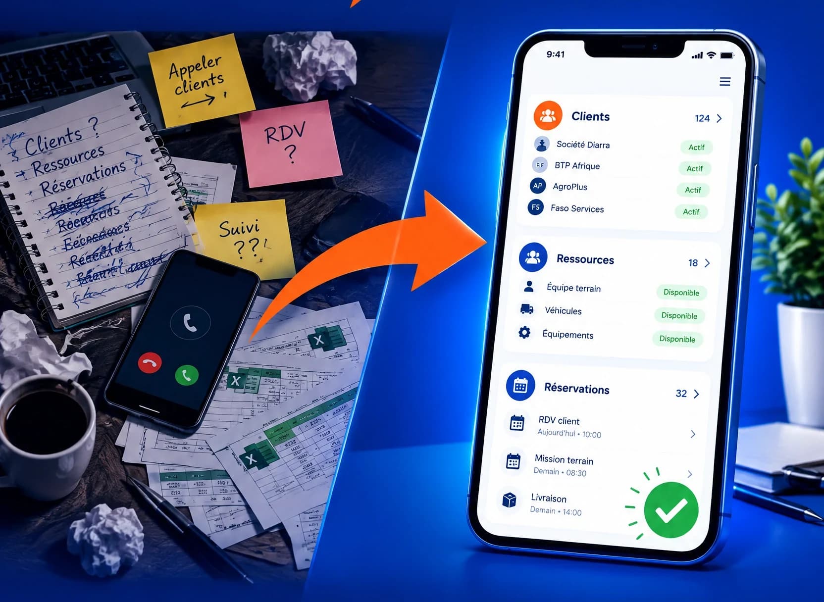 D’un cahier et d’un tableur éparpillés à un espace unique et partagé